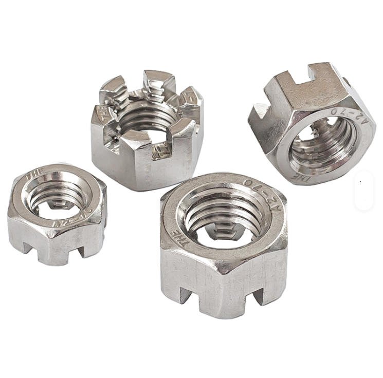 Hex Slotted Thin Nuts — view 4